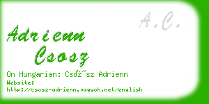 adrienn csosz business card
